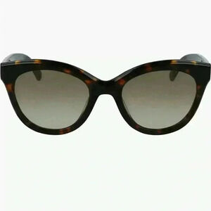 Longchamp LGP Monogram 54mm Cat Eye Sunglasses in Tortoise NWT
